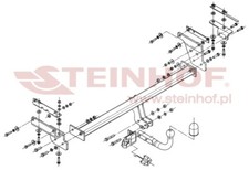 Tow Bar for Nissan Qashqai 2014 to 2018 models with 13Pin Electrics Kit