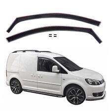 Wind Deflectors GP Rain Deflectors For VW Caddy 2003-2020 2 Pcs Set Black