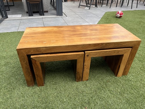 Sheesham wood nesting coffee - wood,