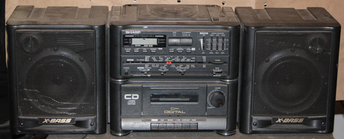 Sharp cd56e stereo system - sharp, gx-cd56e