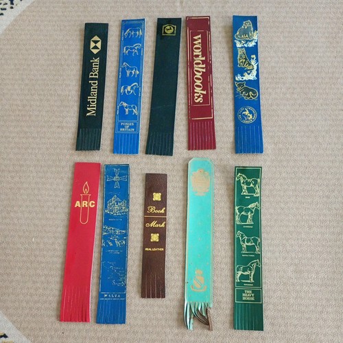 Assorted bookmarks leather - bookmarks,
