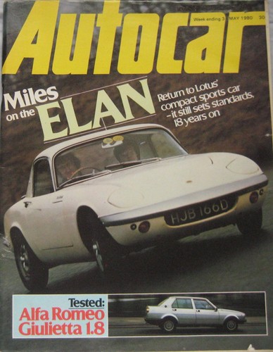 Autocar magazine 1980 - magazine, 31/5/1980