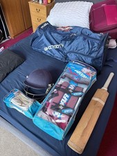 Cricket Kit Sports Including Bat,gloves, Batting Pads, Shoes, Helmet