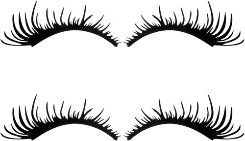 Pcs car headlight eyelash - 4,