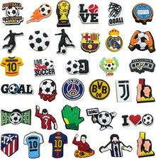 34 PCS Football Charms for