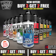 E Liquid 100ML Premium 0mg | 70vg/30pg | Wilder West | Vape Juice | Cloud Chaser