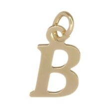 9ct Gold Pendant Charm Alphabet Initial Letter 375 Jewellery A-Z 17mm Gift