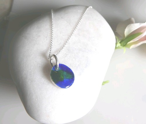Solid sterling silver pebble - solid,