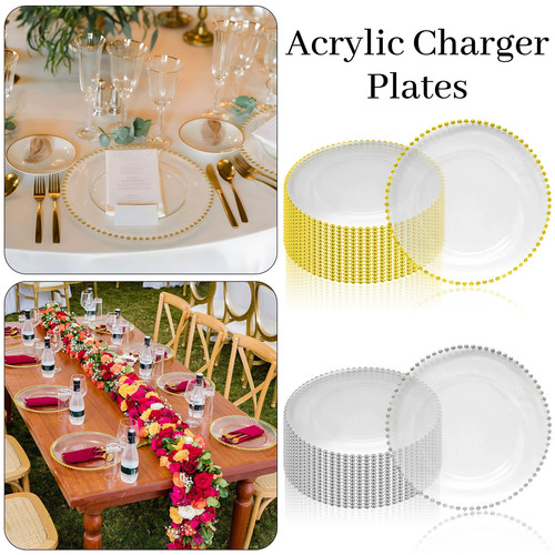 33cm clear acrylic - 33cm, charger