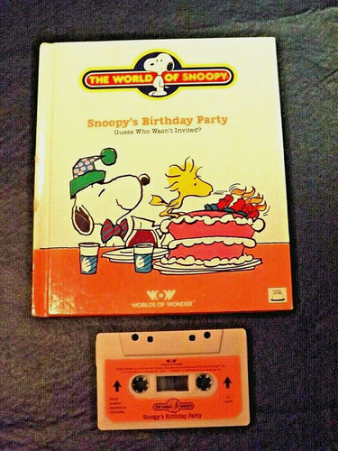 Talking snoopy book tape - talking,
