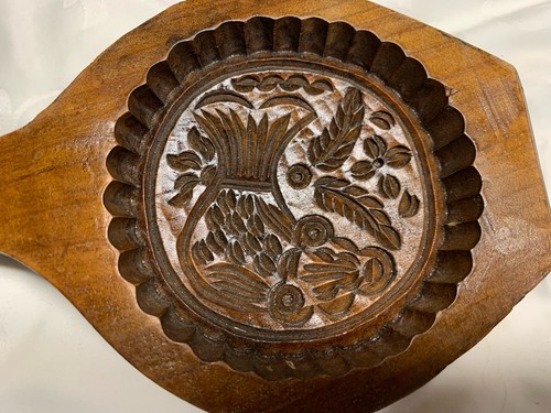 Set two vintage hand - set, carved