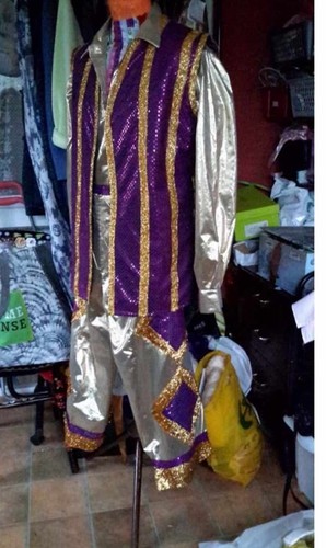 Purple gold pantomime - purple/gold,
