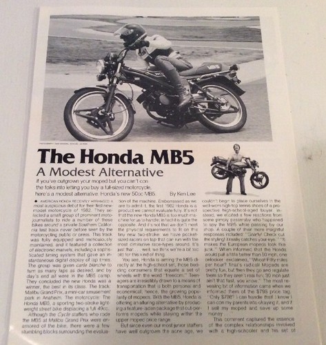 1981 honda mb5 cycle - 1981,