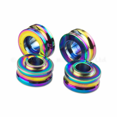 10mm rainbow titanium spacers - rainbow,