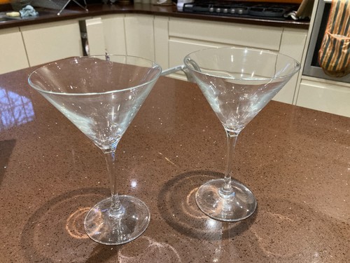 Pair large vintage - of, clear