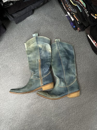 Light blue western cowboy - blue,