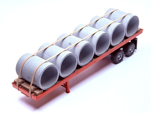 Corgi flatbed trailer with - flatbed,