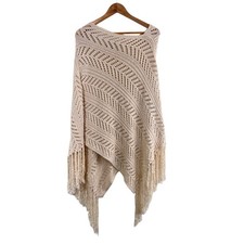 Zara Poncho Cape Size S Cream