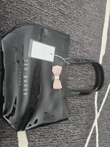 Ted baker black pvc bag - black,
