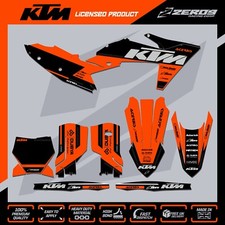 KTM MX Graphics Kit Motocross Graphics SX SXF EXC EXCF 125-500 ZOOM BLK/ORG