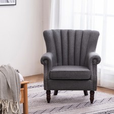 Linen Fabric Sofa Accent Chair