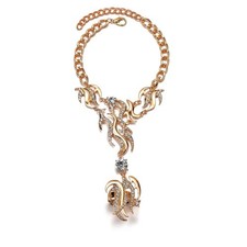 Stylish Alloy Water Diamond Geometric Hand Chain For Women Gift In Spring
