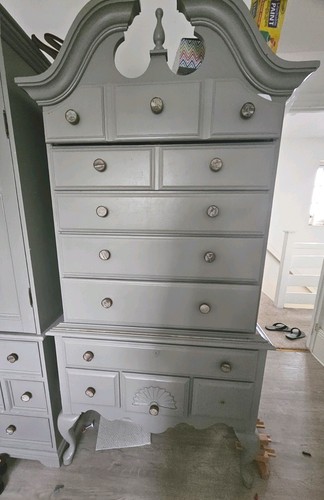Antique tallboy dresser - antique,