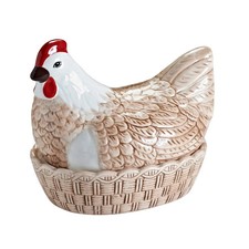 Mason Cash Brown Hen Egg Holder Kitchen Storage Nest Basket Cockerel Chicken