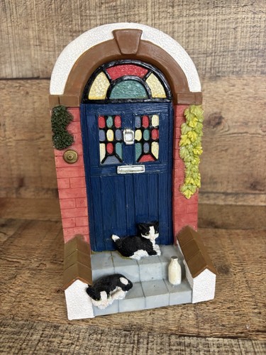 Door step cats resin - resin, figure
