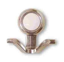 Coat Hook Chrome with Ceramic