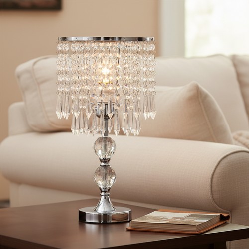 Crystal table lamp bedside - table,