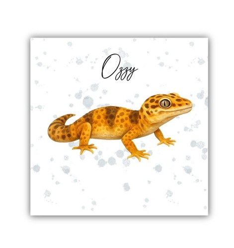 Leopard gecko personalised - leopard,