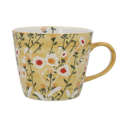 Wild daisy mug - daisy, yellow