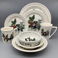 Portmeirion Holly and the Ivy Tableware - Dinner Plate, Side Plate, Cereal Bowl