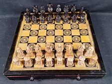 Vietnamese Antique Handmade Stone Chess Set