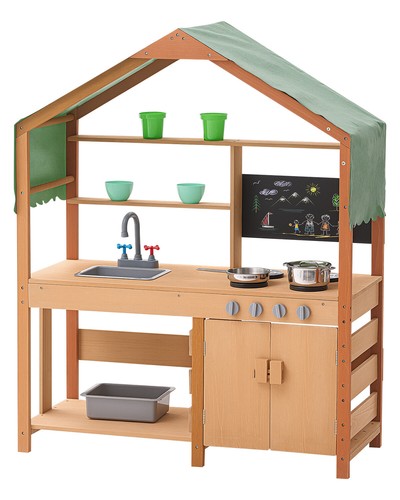Wooden mud kitchen outdoor - kitchen,