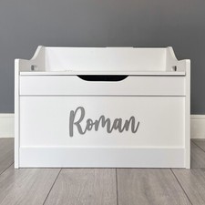 Wooden Toy Box Name - Any Name