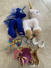 Build-A-Bear Bundle with My Little Pony Unicorn,Glisten and accessories40cmPlush