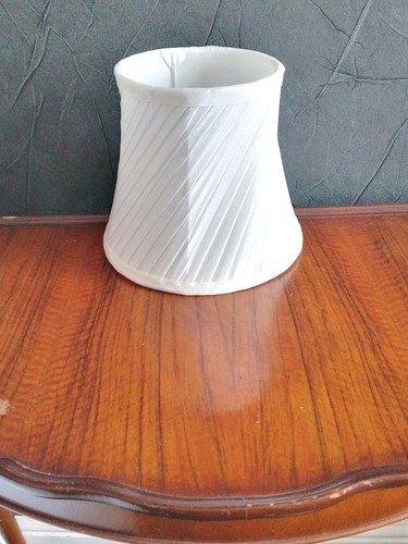 Ivory pleated bell lampshade - pleated,