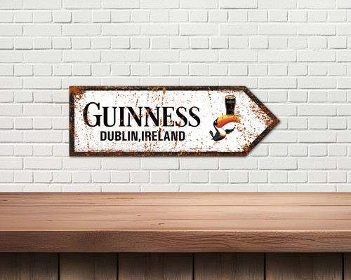 Guinness metal sign - metal,