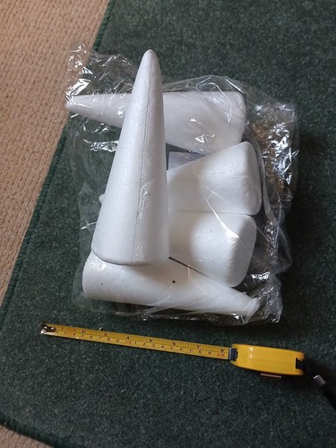 Craft foam cones 5pcs - craft,