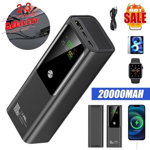 Bank power 20000mah 100w - bank,
