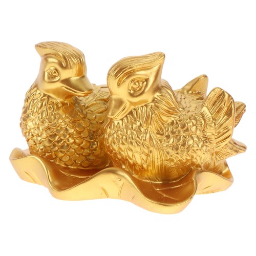 Elegant golden mandarin duck - golden,