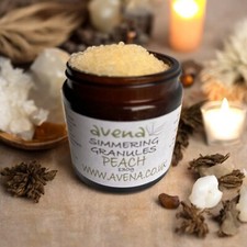 Peach Simmering Granules for Oil Burners In Large Handy Recyclable Jar Avena