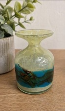 Vintage Mdina Glass Vase Sea &