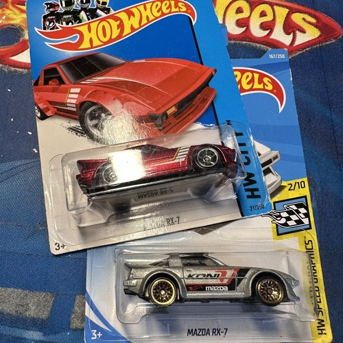 Hot wheels mazda pair - wheels, rx-7
