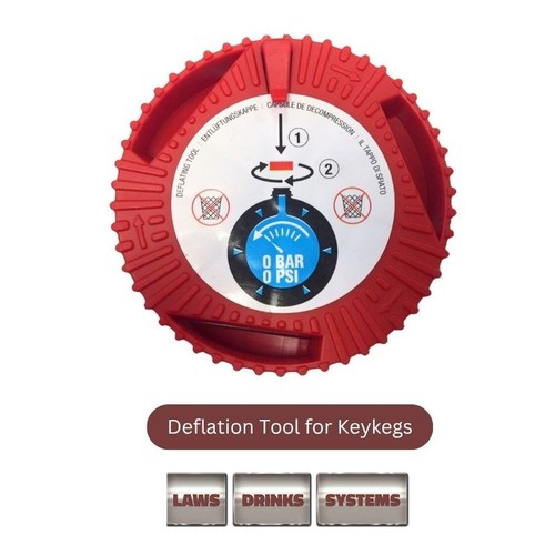 Keykeg deflation tool - deflation,