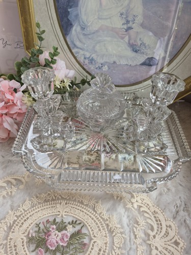 Vintage cut glass - cut, dressing