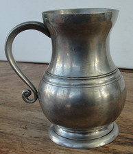 Vintage French pewter mug /