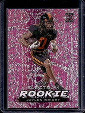 2024 Leaf Electrum Jaylen Wright Pink RC Rookie #3/4 Volunteers